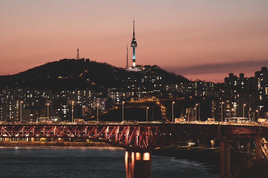韩国旅行城市夜景
